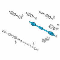 OEM 2011 Hyundai Elantra Shaft Assembly-Drive, RH Diagram - 49501-3X100