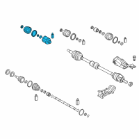 OEM 2014 Hyundai Elantra GT Joint Kit-Front Axle Differential Side LH Diagram - 49592-3X4A5