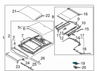 OEM Kia K5 Motor Assembly-P/ROOF(Ro Diagram - 81679L2000