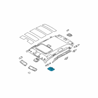 OEM 2006 Hyundai Tucson Room Lamp Assembly Diagram - 92800-2E000-J9
