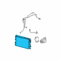 OEM Chrysler Sebring Cooler-CONDENSER And Aux Toc Diagram - 5143537AB