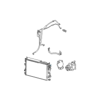OEM Chrysler Sebring Hose-Trans Oil Cooler Inlet Diagram - 5143540AA