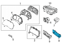 OEM 2022 Hyundai Sonata Heater Control Assembly Diagram - 97250-L0000-SSW