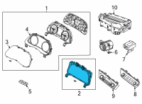 OEM 2021 Hyundai Sonata Cluster Assembly-Instrument Diagram - 94021-L0010