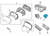 OEM 2021 Hyundai Sonata Unit Assembly-Mood Lamp Diagram - 92900-L1000