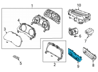 OEM 2021 Hyundai Sonata Heater Control Assembly Diagram - 97250-L0210-SSW