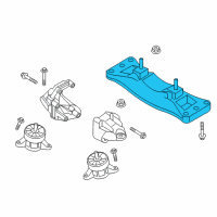 OEM Hyundai Genesis Transaxle Mounting Bracket Assembly Diagram - 21830-B1150