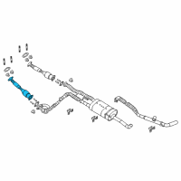 OEM Nissan NV3500 Exhaust Tube Assembly, Front Diagram - 20020-EZ31A
