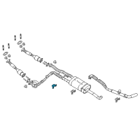 OEM 2018 Nissan Titan Mounting Assembly - Exhaust, Rubber Diagram - 20621-ZC00A