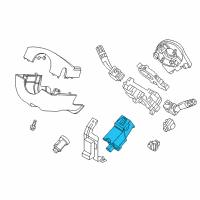 OEM Ford Police Interceptor Utility Lever Diagram - 8M5Z-3F527-G