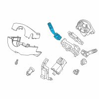 OEM 2015 Lincoln MKX Wiper Switch Diagram - DB5Z-17A553-BB