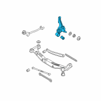 OEM 2005 Hyundai Tucson Carrier Assembly-Rear Axle, LH Diagram - 52750-2E000