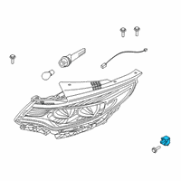 OEM 2002 Hyundai Accent Clip Diagram - 92191-35000