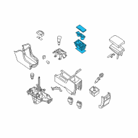 OEM 2008 Nissan Maxima Cup Holder Assembly Diagram - 68430-ZK30C