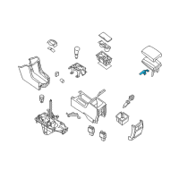 OEM Nissan Latch Assembly-Console Diagram - 96927-ZK30A