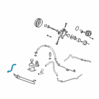 OEM 2011 Acura RDX Hose, Power Steering Oil Tank Diagram - 53733-STK-A01