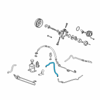 OEM 2011 Acura RDX Hose, Power Steering Oil Cooler Diagram - 53732-STK-A01