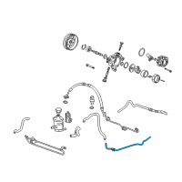 OEM 2009 Acura RDX Pipe Complete , Power Steering (Lh) Diagram - 53735-STK-A02