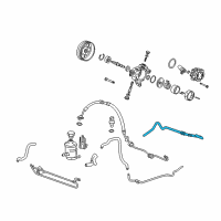 OEM Acura Hose, Power Steering Return Diagram - 53734-STK-A02