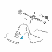 OEM 2010 Acura RDX Tube, Power Steering Suction Diagram - 53731-STK-A00