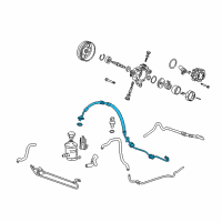 OEM Acura Hose, Power Steering Feed Diagram - 53713-STK-A02