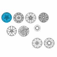 OEM 2006 Dodge Magnum Wheel Cover Diagram - UQ18ZDJAA