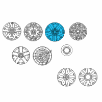 OEM 2009 Dodge Charger Wheel Cover Diagram - 1DV32PAKAB