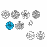 OEM 2010 Dodge Charger Wheel Cover Diagram - 68166850AA