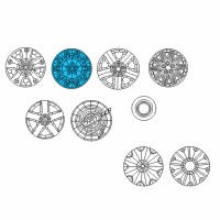 OEM 2005 Chrysler 300 Wheel Cover Diagram - UQ19ZDJAA