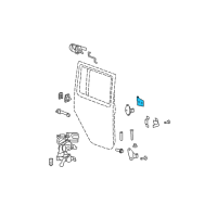 OEM 2011 Jeep Wrangler Door Hinge Left Diagram - 55395385AH