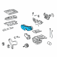 OEM 1998 Lexus ES300 Cover, Timing Belt, NO.2 Diagram - 11322-20030