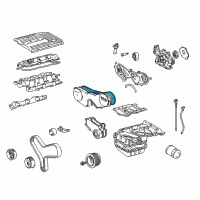 OEM Lexus Gasket, Timing Belt Or Chain Cover, NO.2 Diagram - 11329-20010