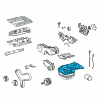 OEM 2003 Toyota Camry Upper Oil Pan Diagram - 12111-0A030