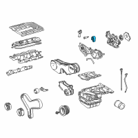 OEM Lexus ES300 Idler Sub-Assy, Timing Belt, NO.1 Diagram - 13505-20010