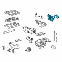 OEM 2001 Lexus RX300 Pump Assembly, Oil Diagram - 15100-0A020