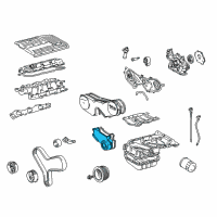 OEM 1996 Toyota Camry Outer Timing Cover Diagram - 11321-0A010