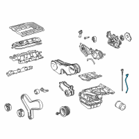 OEM Lexus RX400h Guide, Oil Level Gage Diagram - 11452-0A020