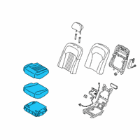 OEM 2020 Kia K900 Seat Cushion Pad Diagram - 89100J6DB0RJ1