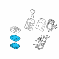 OEM 2020 Kia K900 Seat Cushion Pad Diagram - 89150J6500