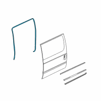 OEM 1999 Ford E-150 Econoline Club Wagon Weatherstrip Diagram - F2UZ-15253A10-A