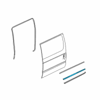 OEM Ford E-350 Super Duty Body Weatherstrip Diagram - F2UZ-15253A24-A