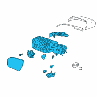 OEM 2020 Lincoln Navigator Mirror Assembly Diagram - JL7Z-17682-BD