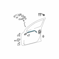 OEM 2006 Toyota RAV4 Lock Cable Diagram - 69750-0R010