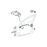 OEM Toyota RAV4 Handle, Inside Diagram - 69206-33100-B0