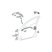 OEM 2006 Toyota RAV4 Lock Rod Diagram - 69311-0R010