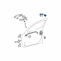 OEM 2011 Toyota RAV4 Cylinder & Keys Diagram - 69052-42160