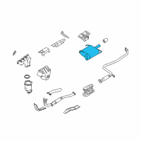 OEM 2001 Nissan Altima Exhaust, Main Muffler Assembly Diagram - 20100-0Z800