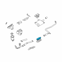 OEM 1994 Infiniti G20 Three Way Catalytic Converter Diagram - 20800-56G27