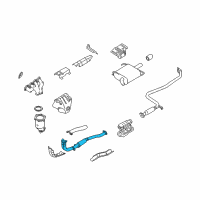 OEM 1999 Nissan Altima Exhaust Tube Assembly, Front Diagram - 20010-5B800