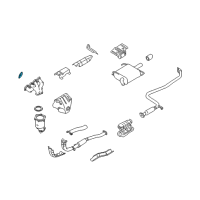 OEM 2004 Nissan Frontier Gasket-Exhaust Manifold, A Diagram - 14036-2B500